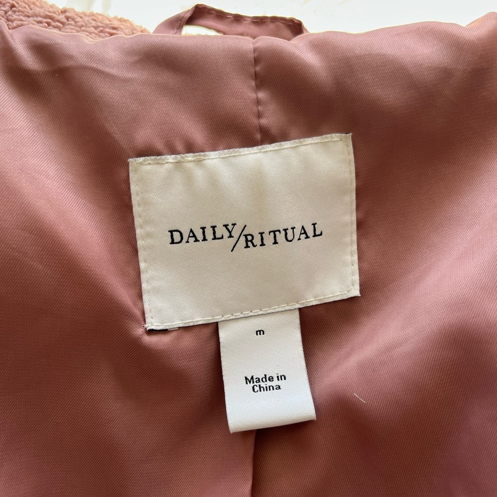 Daily Ritual | Teddy Bear Fleece Coat - Picture 11 of 14